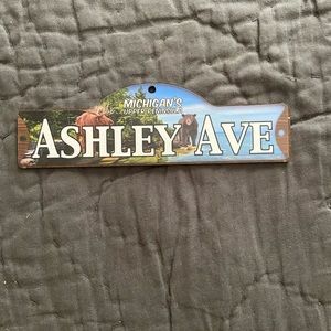 Mini Michigan Upper Peninsula “Ashley” sign